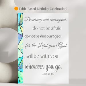 Religious Birthday Cards Christian Bible Verse Birthday Card Faith Based Birthday Gift Scripture Greeting Card Jesus Birthday Card God Card