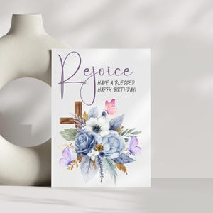 Christian Birthday Card Faith Based Birthday Card Bible Verse Card Spiritual Happy Birthday Card For Friend Inspirational Birthday Card