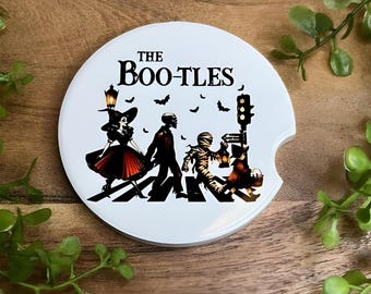 BOO-TLES | Keramisk bilunderlägg för högtider | Läskig musik i bilen | Rolig Halloweenpresent | Boo-tique-kollektionen