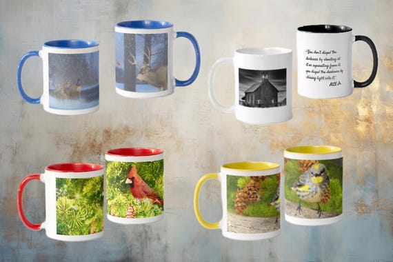 Elegant Christmas Mugs