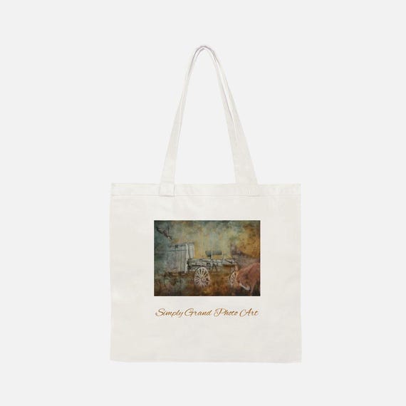 Vintage Wagon Tote Bag, Image on Both Sides