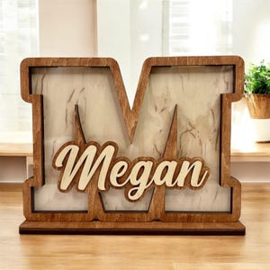 Custom Wooden Initial Coin Box | Baby Gift | Wooden Name Coin Box for Kids | Alphabet Bank | Baby Shower Gift |Personalized Name Coin Holder