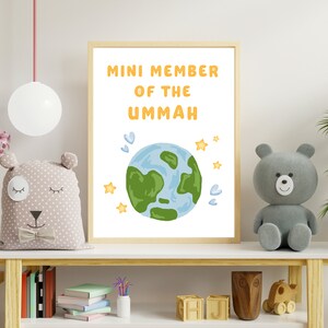 Little Muslim Print, Islamic Kids Print, Children Wall Art, Eid Gift for Kids, Children Eid Gift, Ramadan Kids Gift, Islamic Nursery