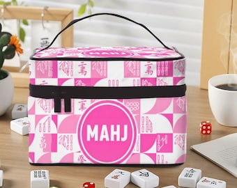 Portable Mahjong Set Bag: Mahjong Carrying Case, Game Night Organizer