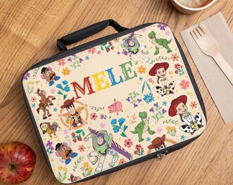 Disney Toy Story Woody Buzz Lightyear Insulated Polyester Lunch Bag Box Kids School