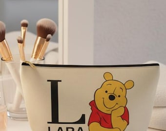 Op maat gemaakte make-uptas voor Winnie de Poeh, gepersonaliseerd eerste reisetui