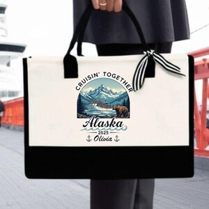 Custom Cruising Together Alaska 2025 Bag, Alaska Cruise Team Tote, Alaska Vacation Bag, Family Cruise BAg, Alaska Cruise Squad Tote Bag