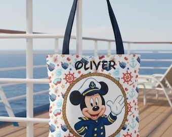 Cruisetas Captain Mickey Mouse – gepersonaliseerde Disney Cruise Family Trip 2026, Disney Wish Dream Magic Bag