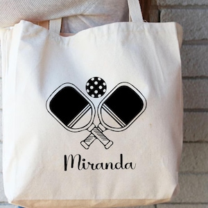 Personalized Pickleball Tote Bag: Custom Sport Gear Organizer