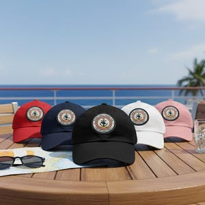 Custom Disney Cruise Hat • Personalized Mickey Patch Cap • Disneyland Trip 2026 Vacation  • Cruise Crew Matching