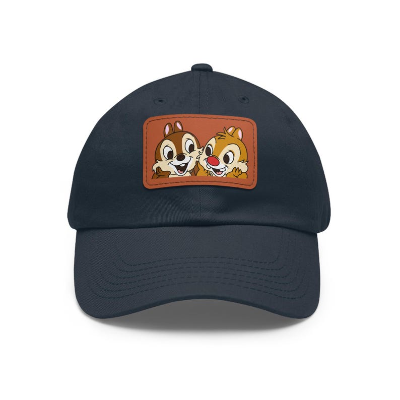 Personalized Chip 'n Dale Disney Hat, Vintage Style Leather Patch - Etsy