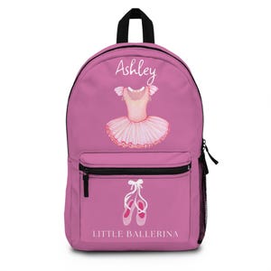 Sac à dos de danse personnalisé pour fille, Sac de danse personnalisé pour fille, Sac à dos de ballerine rose, Pack de danseuse rose, Sac de danse personnalisé, Sac de ballerine