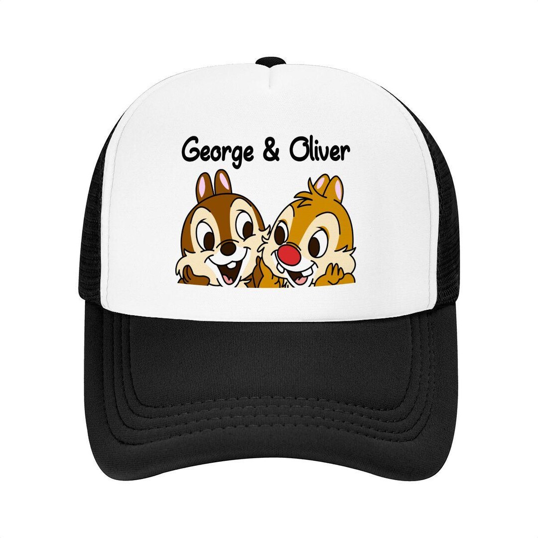 Chip and Dale Custom Kids Hat, Personalized Disney Squirrel Mesh ...