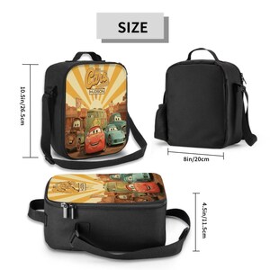Bolsa isotérmica personalizada de Rayo McQueen de Disney Cars, caja de Radiator Springs imagen 3