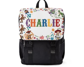 Toy Characters Name Backpack | Personalized Kids Backpack