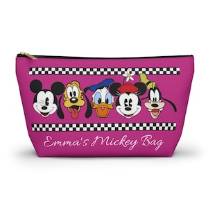 Astuccio portaoggetti personalizzato Disney Mickey Mouse & Friends, borsa personalizzata Minnie, astuccio per il trucco, astuccio per cosmetici Disney personalizzato, regalo per fan Disney