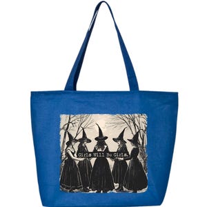 Vintage Girls Will Be Girls Witch Tote Bag, Halloween Gift image 6
