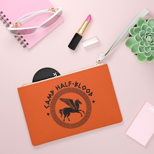 Bolso de mano de Camp Half Blood: bolso de mano de regalo para fans de Percy Jackson, bolso de mano de campamento, bolso de mano Long Island, bolso de mano de mitología, bolso de cuero de dioses griegos