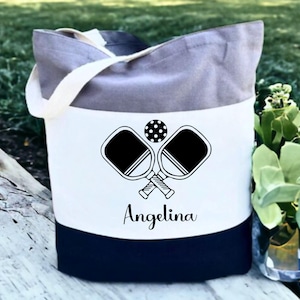 Personalized Pickleball Tote Bag: Custom Name Sports Gift