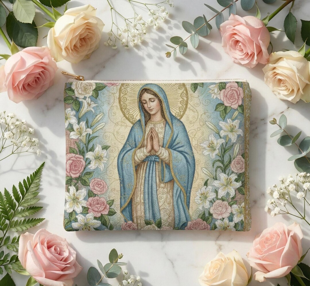 Our Lady of Guadalupe Accessory Pouch, Virgin Mary Catholic Gift for ...