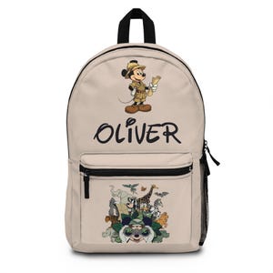 Sac à dos personnalisé Safari Mickey, Sac de voyage personnalisé Disney pour enfants, Sac à dos de camping pour tout-petits, Sac Safari Mickey personnalisé, Sac aventure personnalisé