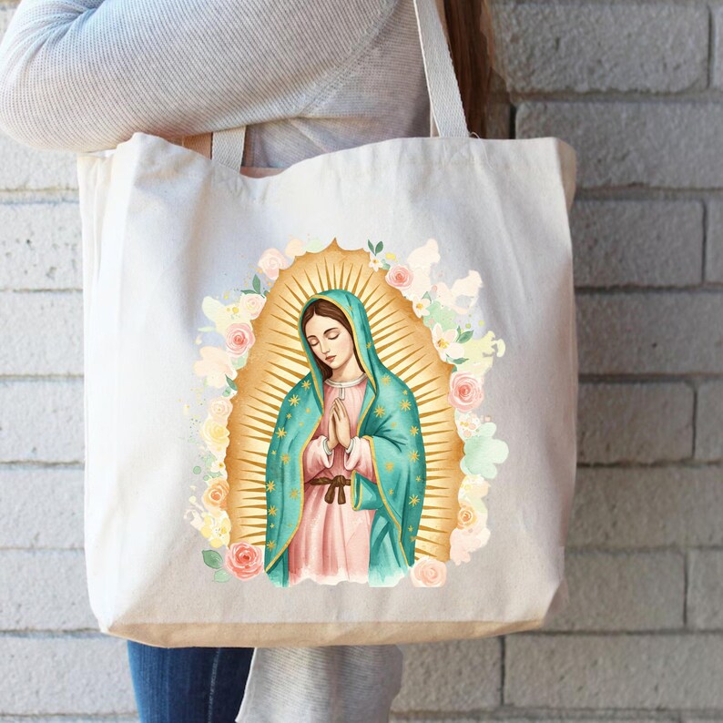 Our Lady of Guadalupe Tote Bag: Virgin Mary Religious Gift - Etsy