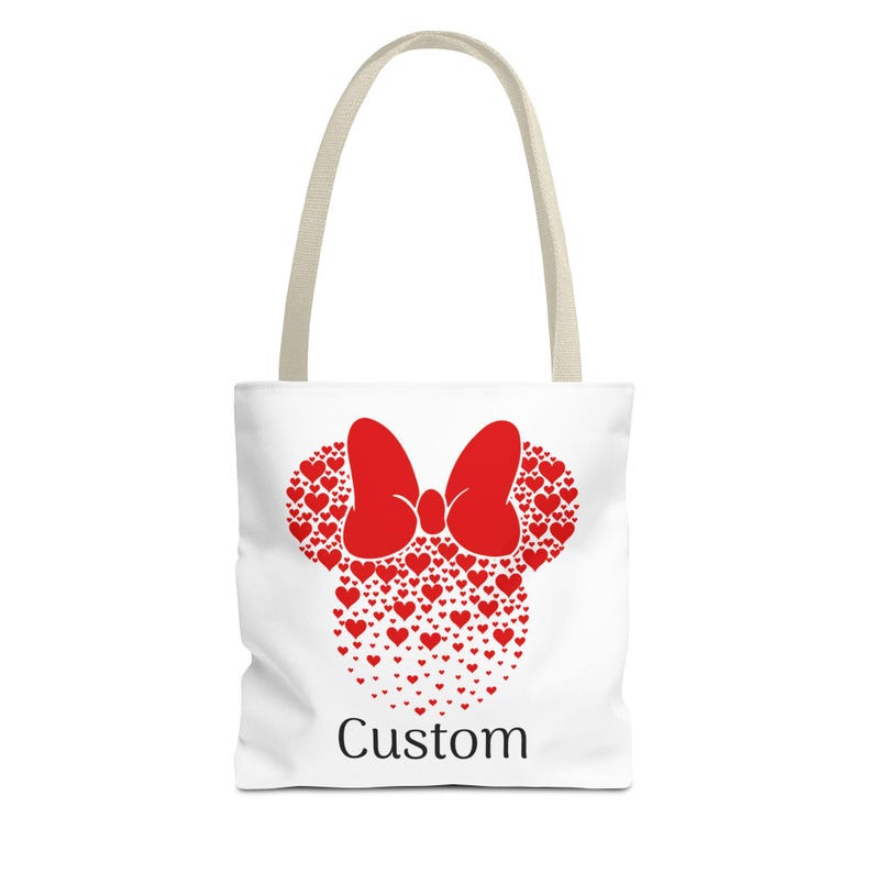 Personalisierte Minnie Maus Einkaufstasche, Name Disney Geschenk Bild 4