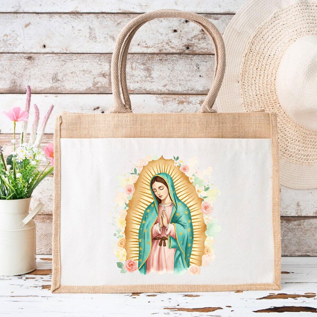 Our Lady of Guadalupe Tote Bag, Catholic Tote, Religious Gift, Virgin ...