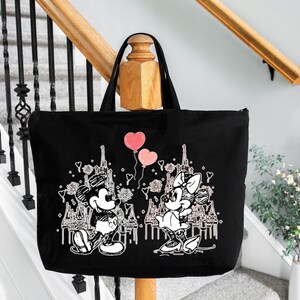 Bolso de mano retro de Mickey y Minnie Mouse - Diseño Disney Love imagen 2