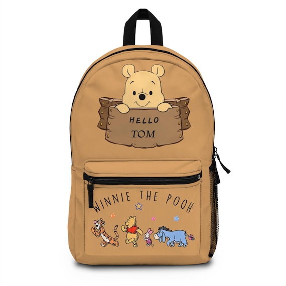 Personalized Classic Pooh Diaper Bag Backpack, Retro Disney