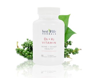 D3 + K2 Vitamin for Bone, Heart and Immune Health