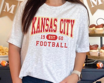 Koszulka Kansas City Football Vintage, koszulka retro KC Chief, bluza Kansas City Chief