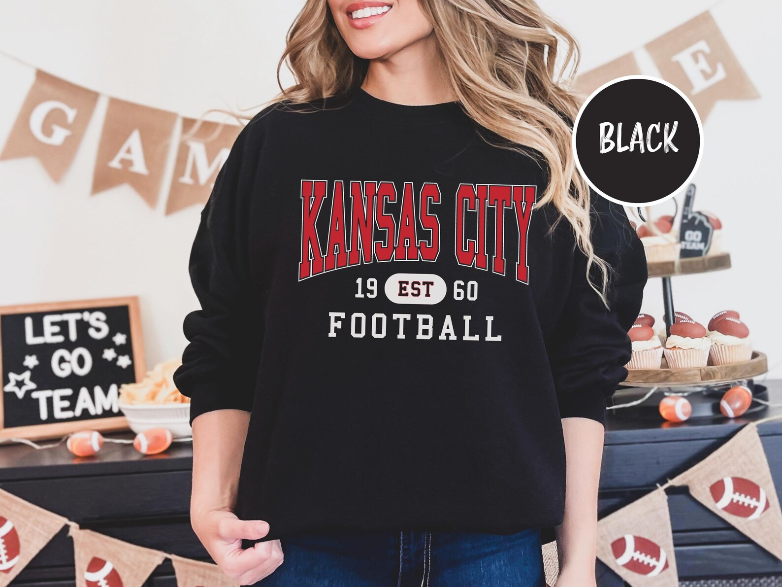 KC Vintage Bear Fan - Let's Go Kansas City Shirt main image 0