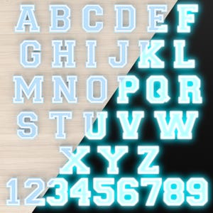 Letras e nomes 3D personalizados que brilham no escuro – Presente de decoração luminoso personalizado para casa, eventos e quartos de crianças - Arte de parede