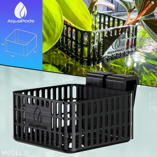 AQUAPODS 3D MODEL - Height adjustable Aquarium planter-Model D