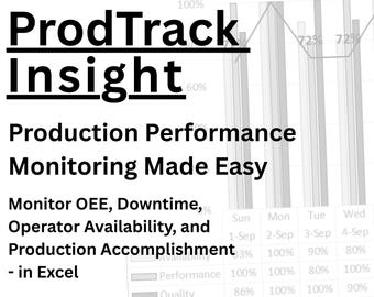 ProdTrack Insights – Ferramenta de análise de produção baseada em Excel e monitoramento de OEE