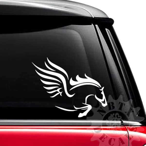 Pegasus Winged Flying Horse Greek Mythology Custom Vinyl Sticker Decal For Car Truck Motorcycle Bumper Window Laptop Tablet Room Wall Decor