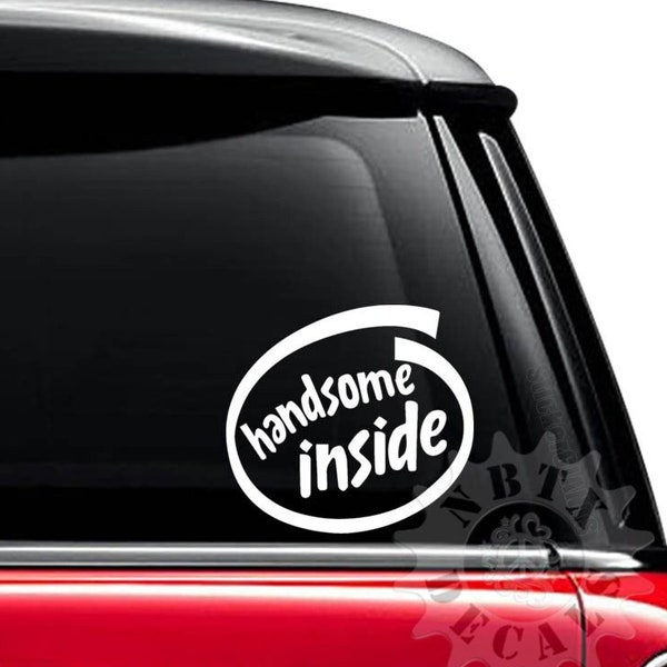 Handsome Inside Guy Vain Vanity Custom Vinyl Sticker Decal For Car Truck Motorcycle Bumper Window Mug Laptop Tablet Room Wall Decor