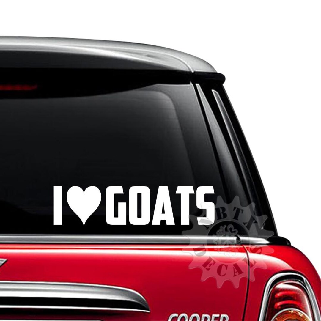 WickedGoodz Funny Goat Decal Sticker - Farming Bumper Sticker For Goat Lovers, 3.8 X 4 Inches 2 thumbnail image