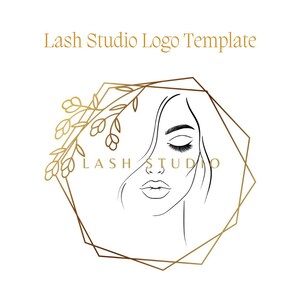 Lash Boutique Logo,Small Business Logo Design,Lashes Logo,Editable Canva Template,Luxury Beauty Logo