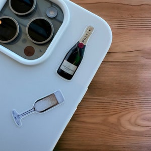 Pacote Champanhe | Adesivo Estético 3D | Para telefones, laptops e muito mais! Enviado dos EUA