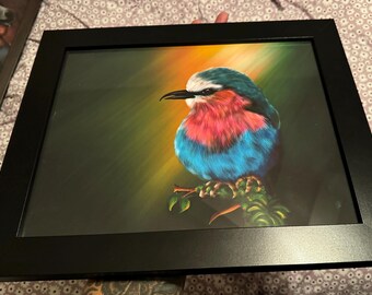 Lilac-breasted Roller 14 x 11 Digitales Gemälde von Christopher The Artist
