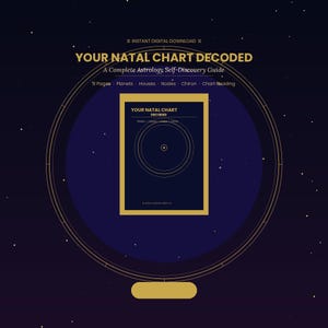 Your Natal Chart Decoded — Astrology Self-Discovery PDF Guide | Planets, Houses, Chiron, Nodes