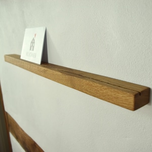 Bilderleiste Holz massiv - geölt -  Fotoleiste Eiche - modernes Design mit verdeckter Aufhängung - Wanddekoration -verschiedene Ausführungen