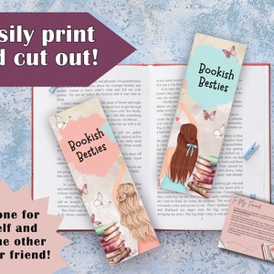 DIY Bookmarks for Best Friend Gifts | Bookish Bestie Gift Bookmark ...