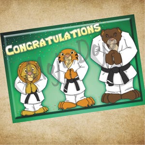 Martial Arts Congratulations Postcards