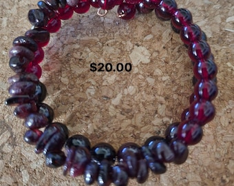 Real Red Garnet Braceletr