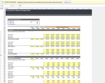 Oil & Gas Company Financial Model | Excel Template