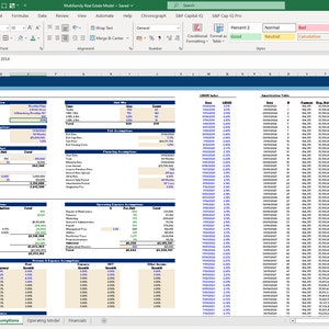 Multifamily Real Estate Financial Model | Excel Template - Etsy