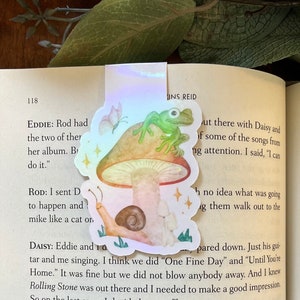 Frog & Mushroom Magnetic Bookmark